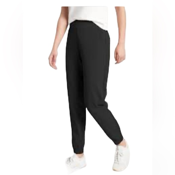Athleta textured Brooklyn jogger black size 8 - Picture 1 of 9